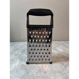 OXO Good Grips Box Grater Stainless Steel 4-Sided Food Shredder Slicer Black